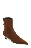 Aeyde Brown Zoe Suede Ankle Boots In Brown