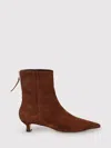 Aeyde Zoe Snake-effect Leather Ankle Boots
