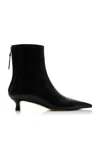 Aeyde Zoe Leather Ankle Boots In Black