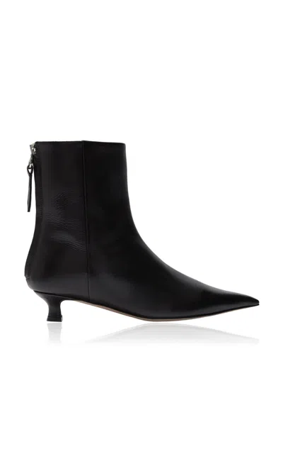 Aeyde Zoe Pointed-toe Ankle Boots In Black