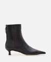Aeyde Lola Leather Ankle Boots In Black
