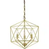 Af Lighting Bellini Chandelier, 3-60w Edison Bulb, 16"wx15.75"h, Hardwire Or Plug