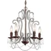 Af Lighting Beloved Mini Chandelier, 5-60w Candle Bulbs, 17"hx15"w, Hardwire Option