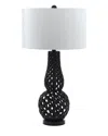 Af Lighting Chain Link 31in Table Lamp In Black