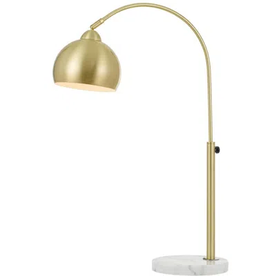 Af Lighting Orb Table Lamp W/ Metal Globe, 20"wx23"-31"h, 9" Base, 1-60w Bulb In Gold