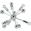 Af Lighting Supernova Mini Chandelier, 6-40w Bulbs Inc., 14"hx17"w, Hardwire Option