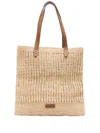 Afar 'baaco' Beige Raffia Tote Bag
