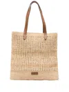 Afar 'baaco' Beige Raffia Tote Bag