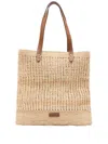 Afar 'baaco' Beige Raffia Tote Bag