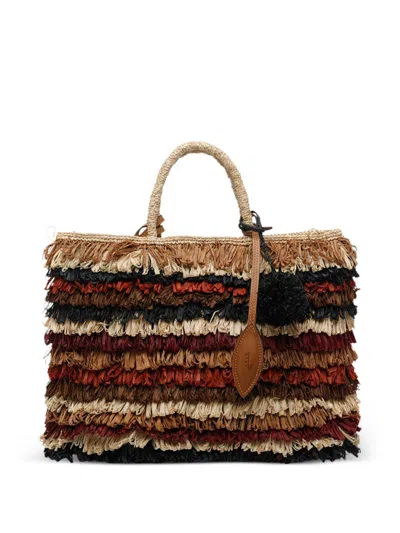 Afar Borsa Tote Large Keisha In Rafia