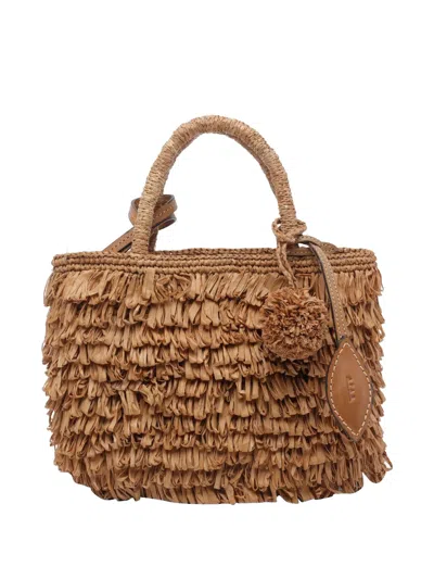 Afar Fringed-detail Tote Bag In Neutral