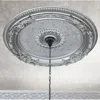Afd Antique Silver Round Ceiling Medallion 24 Inch Diameter