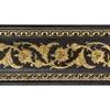 Afd Gold Floral On Wood Tone Chair Rail 94 Inch