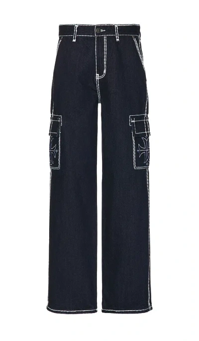 Affliction Af Cargo Jeans In Blue