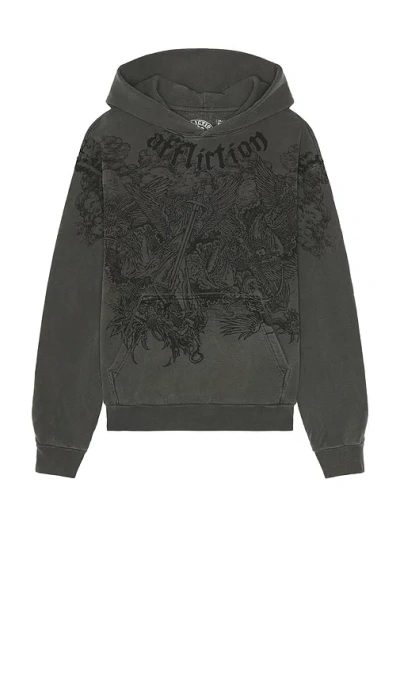 Affliction Angels Hoodie In Green