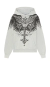 Affliction Death Eyes Hoodie In White