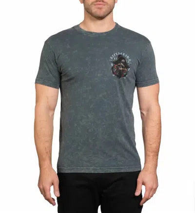 Affliction Men's Sunken Wreck Crewneck Tee In Grey In Gray