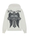 Affliction Seeker Zip Up Hoodie In Gray