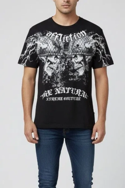 Pre-owned Affliction Tshirt  The Natural In Black