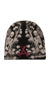 Affliction Winged Reaper Beanie In Black
