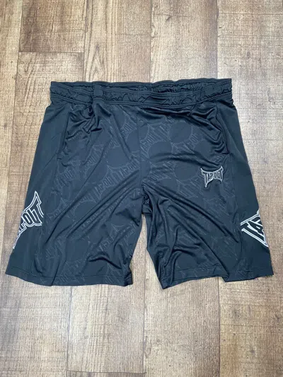 Pre-owned Affliction X Tapout Crazy Vintage Baggy Y2k Tapout Embroidered Black Shorts Xl