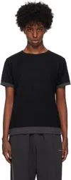 Affxwrks Black & Gray Reversible T-shirt In Blkgr