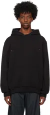 Affxwrks Black Vent Hoodie In Black