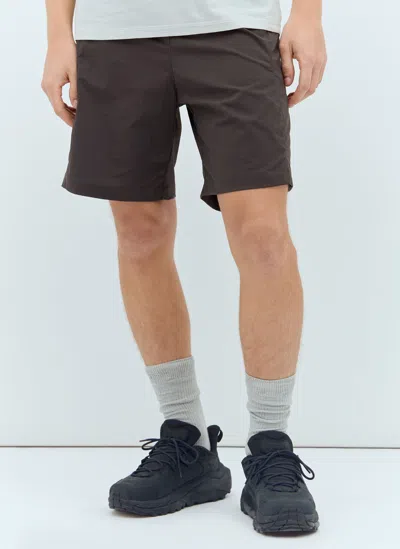 Affxwrks Flex Track Shorts In Brown