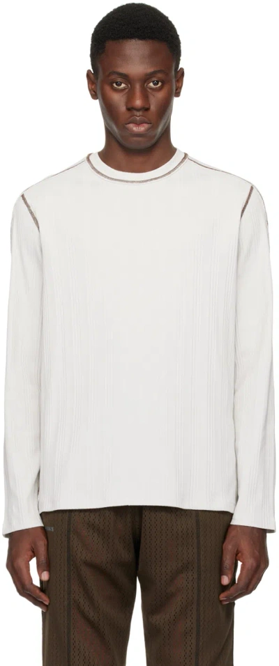 Affxwrks Gray Boxed Long Sleeve T-shirt In Powder Gray