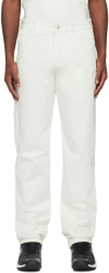 Affxwrks Utility Cotton-twill Trousers In Washed Mint