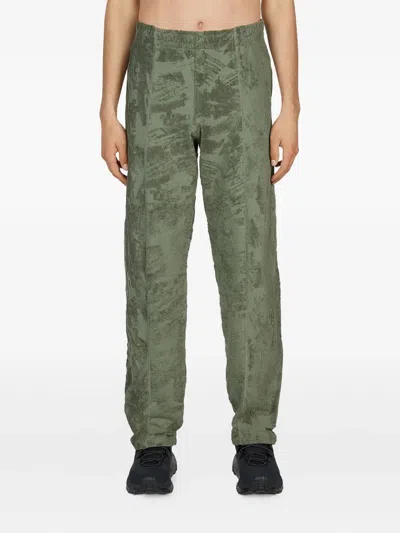 Affxwrks Jacquard Trousers In Green