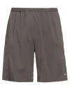 Affxwrks Man Shorts & Bermuda Shorts Dark Brown Size L Cotton, Elastane, Nylon