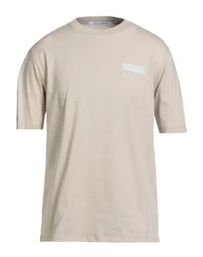 Affxwrks Man T-shirt Beige Size L Cotton