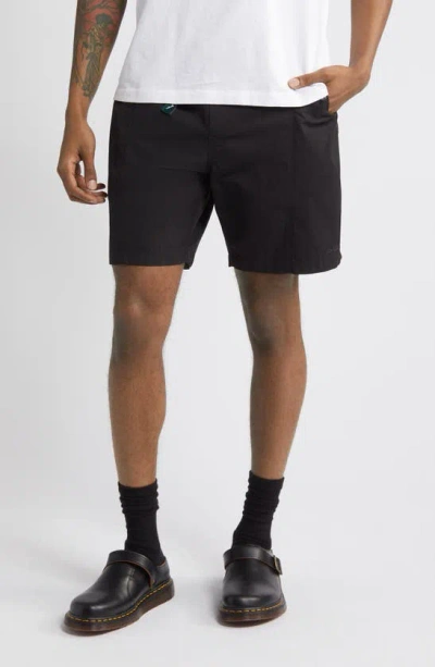 Afield Out Cascade Cargo Nylon Shorts In Black