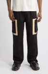 Afield Out Daybreak Cotton Cargo Pants In Black