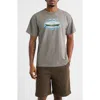 Afield Out Escape Graphic T-shirt In Gray
