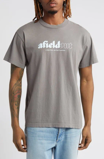 Afield Out Invigorate Cotton Graphic T-shirt In Pepper