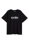 Afield Out Online Cotton Graphic T-shirt In Black