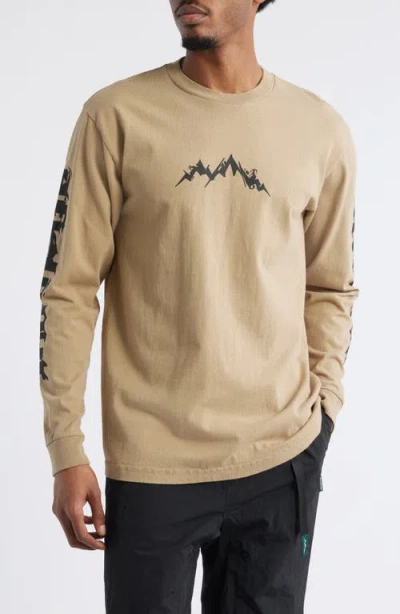 Afield Out Shake Long Sleeve Cotton Graphic T-shirt In Brown