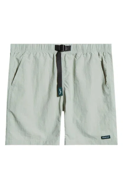 Afield Out Sierra Belted Climbing Shorts In Gray