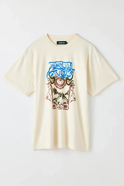 Afield Out Strata Graphic Tee In Ivory, Men's At Urban Outfitters In White