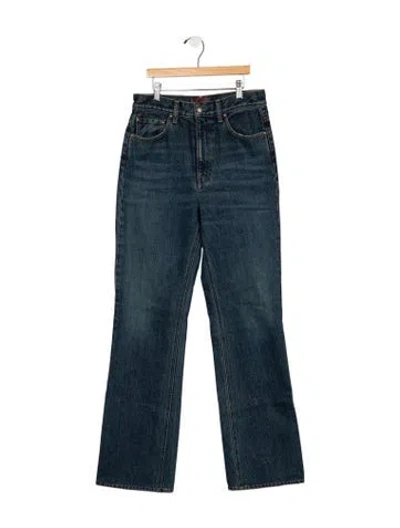 Pre-owned Aflalo High-rise Flared Jeans In Blue