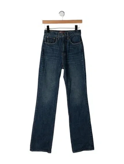 Pre-owned Aflalo High-rise Flared Jeans In Blue