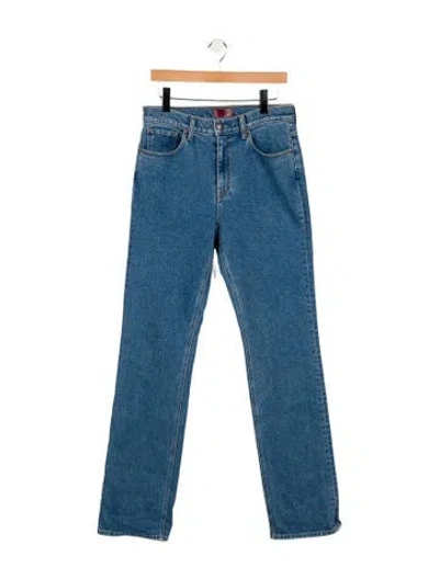 Pre-owned Aflalo High-rise Straight Leg Jeans In Blue