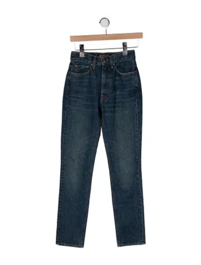 Pre-owned Aflalo High-rise Straight Leg Jeans In Blue