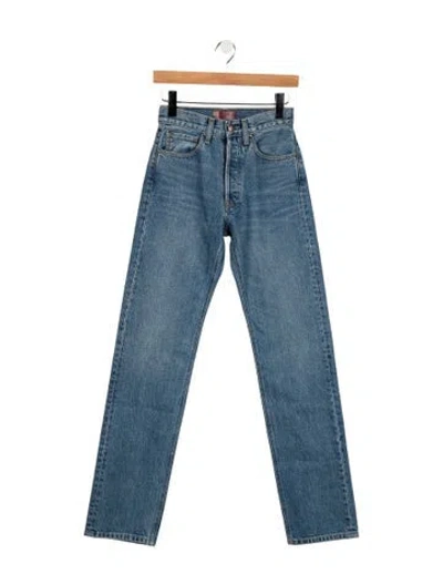 Pre-owned Aflalo High-rise Straight Leg Jeans In Blue