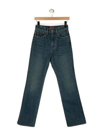 Pre-owned Aflalo High-rise Straight Leg Jeans In Blue
