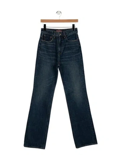 Pre-owned Aflalo High-rise Straight Leg Jeans In Blue