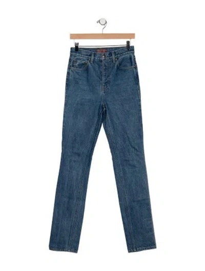 Pre-owned Aflalo High-rise Straight Leg Jeans In Blue