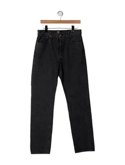 Pre-owned Aflalo High-rise Straight Leg Jeans In Grey
